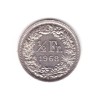Moneda Elvetia 1/2 franc 1968, stare foarte buna, curata, Europa, Cupru-Nichel