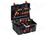 WIHA Kit unelte izolate pentru electricieni și bricolaj, 60 piese, valijoară, EN 60900, VDE, 1kV