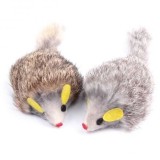 Set 2 jucarii interactive pentru pisici, Soricel maro / gri