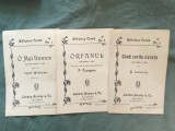 Biblioteca Corala nr 1-3 - O mai frumos Ionel Bratianu , Orfanul de P. Ciorogariu , Cand zorile s'arata de G. Ionescu perioada interbelica !
