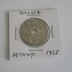M3 C50 - Moneda foarte veche - 25 centimes - Belgia - 1928
