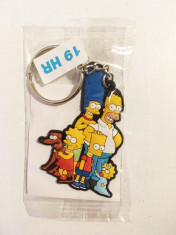 Breloc Familia Simpson The Simpsons, cauciuc, nou, 7 cm foto