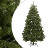 VidaXL Brad de Crăciun artificial cu suport și balamale, verde, 210 cm 357780