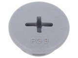 Capac Protecție PG9 Poliamidă Gri &Icirc;nchis 6mm