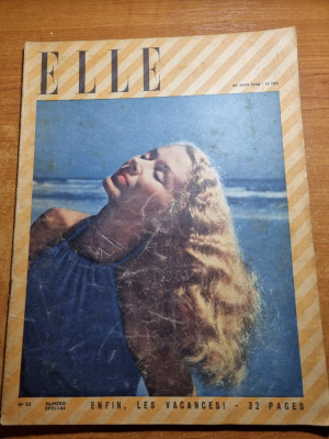 revista pentru femei - ELLE - 25 iunie 1946 - limba franceza - moda,retete etc foto