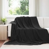 vidaXL Pături de aruncat 6 pcs Negru 220 x 240 cm Molton 42016811