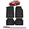 Covorase Auto TeamCar&reg; Tip Tavita Compatibile Toyota Corolla Generatia X (2006&ndash;2013) Negru Material Rezistent, Cauciuc