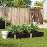 Cumpara ieftin Jardinieră de grădină, negru, 150x100 cm, lemn masiv pin