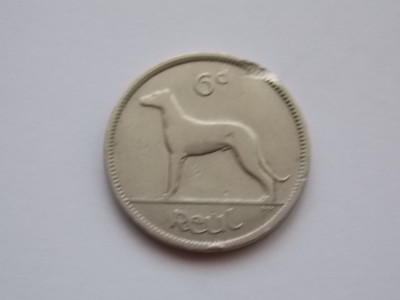 6 Pence (Six Pence) - Saorst&amp;aacute;t &amp;Eacute;ireann IRLANDA 1928 foto