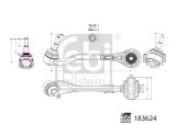 FEBI BILSTEIN 183624 Brat, suspensie roata