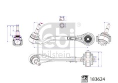 FEBI BILSTEIN 183624 Brat, suspensie roata foto