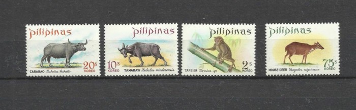 FILIPINE 1969 FAUNA ANIMALE SALBATICE