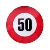 Autocolant Reflectorizant Limită Viteză 50 km/h &ndash; &Oslash;12 cm
