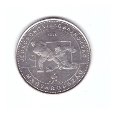 Moneda Ungaria 50 forint/forinti 2018 IIHF World Championship, stare foarte buna