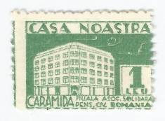 *Romania, lot 689 cu 1 timbru fiscal pentru asigurari, 1927, eroare, NG foto