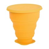 Pahar pliabil pentru igienizarea cupei menstruale galben 225ml Me Luna