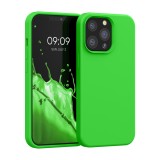 Husa pentru iPhone 13 Pro, Silicon, Verde, 55880.159, Carcasa, Kwmobile