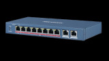 Hikvision unmanaged network switch ds-3e0310hp-e 1&times; 10/100 mbps hipoe port 7&times; 10/100 mbps poe ports