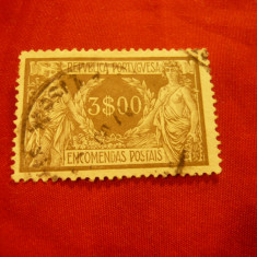 Timbru Portugalia 1920 ,val. 3$ stampilat