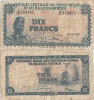 1958 (1 II), 10 francs (P-30b.4) - Congo Belgian!