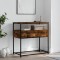 Gossi masuta consola, stejar fumuriu, 75x40x75 cm, lemn prelucrat