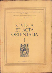 HST C976 Studia et acta orientalia volumul I 1958 foto