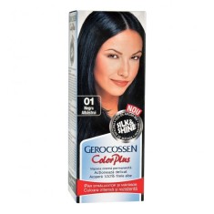 Vopsea de par Silk&amp;Shine, 0.1 Negru Albastrui, 50ml, Gerocossen