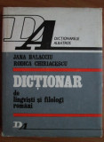 Jana Balacciu - Dictionar de lingvisti si filologi romani (1978, ed. cartonata)