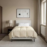 vidaXL Pilotă de vară Patos Crem 140 x 220 cm Microfibră 42025983