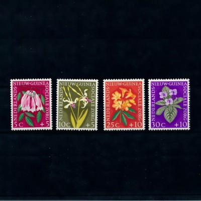 Netherlands New Guinea 1959 - Flori, flora, serie neuzata foto