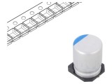 Condensator Hibrid Low ESR 100uF 63VDC SMD