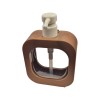 Dozator sapun lichid, din plastic, Y002, maro, 500 ml