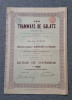 Actiune 1899 soc. tramvaielor Galati , titlu , actiuni