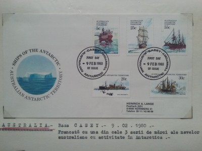 1980-Australia-Baza Casey-FDC foto
