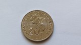 Noua Caladonie-20 Francs 2002-UNC, Australia si Oceania