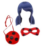 Cumpara ieftin Set trei accesorii pentru costum DEPOX&reg;, Buburuza Miraculoasa, marime universala, rosu