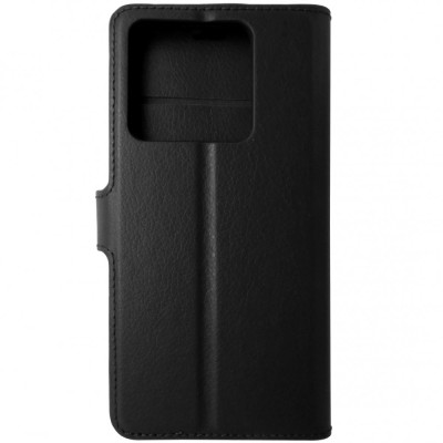 Husa tip carte cu stand Techsuit, aspect piele neagra, pentru Xiaomi 14T foto