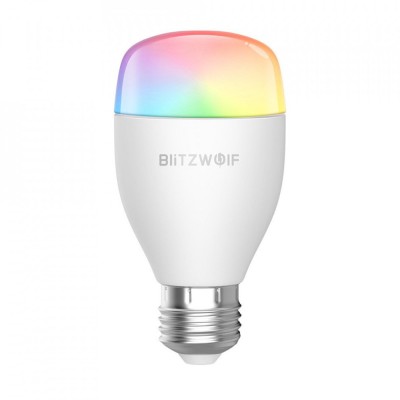 Bec inteligent Blitzwolf BW-LT27, Wi-Fi, Smart, Bulb E27, 9W, Comanda vocala, 850 LM, RGB SmartElectro IntelligentHouse foto