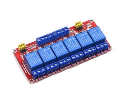 Modul releu cu 6 canal 12V / 6 channel relay module Arduino (r.814) foto