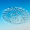 Platou Plastic Transparent 35cm Model Reliefat Reutilizabil Servire Gustari Fructe Prajituri Elegant