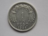 UN PESO 1956 CHILE-AUNC
