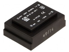 Transformator &icirc;ncapsulat 1,6VA 230V 18V 89mA PCB