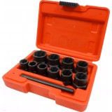 Set extractoare pentru suruburi rupte 10 elemente 3/8&quot; V86481