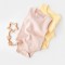 Set 2 body-uri fara maneci bebe unisex -100% bumbac organic - Galben/Roz, BabyCosy (Marime: 9-12 luni)