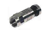Cumpara ieftin Mufa F Compresie RG6 7mm - Set 100 bucati pentru Cablu Coaxial Instalatii TV Satelit Conexiuni