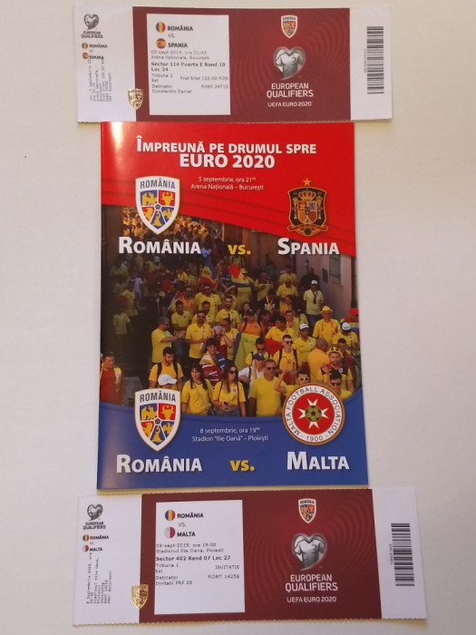 Program meci fotbal + bilete ROMANIA-SPANIA si ROMANIA-MALTA