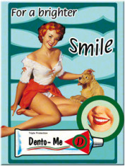 Magnet - Pin Up - For a Brighter Smile foto