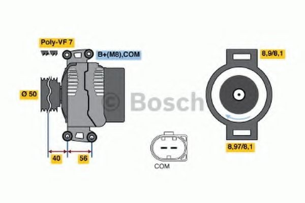Generator / Alternator MERCEDES S-CLASS (W221) (2005 - 2013) BOSCH 0 986 047 800