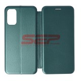 Husa Flip Cover Xiaomi Redmi Note 10 5G, Piele Eco, Protectie 360, Sea Green