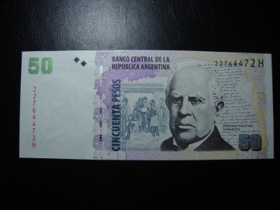 ARGENTINA 50 PESOS 2003 UNC foto